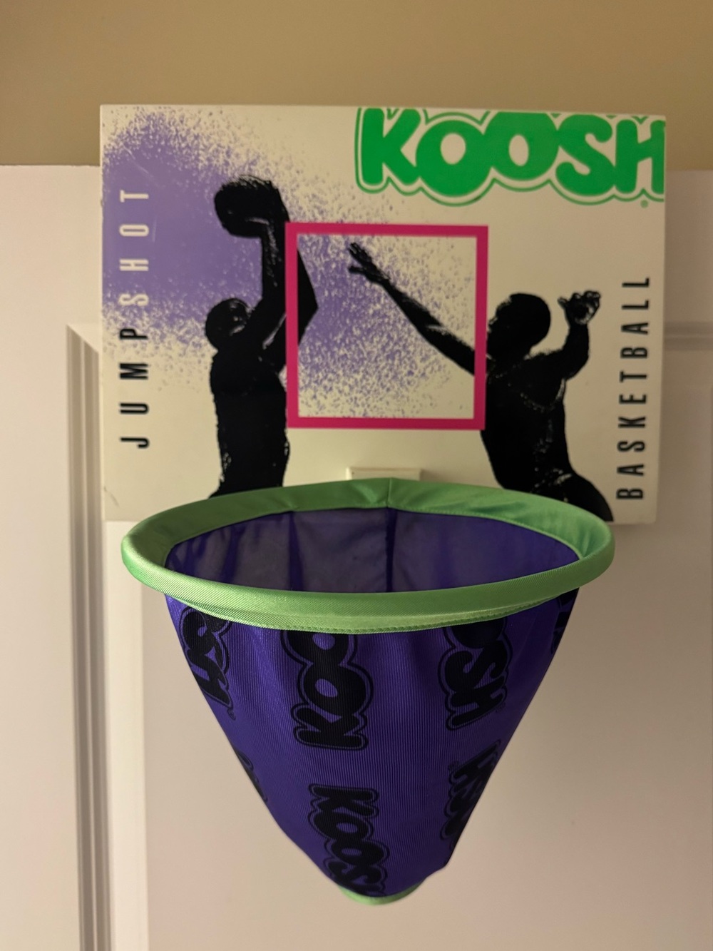 Vintage 1992 KOOSH Basketball Hoop Backboard OddzOn 90s Toy